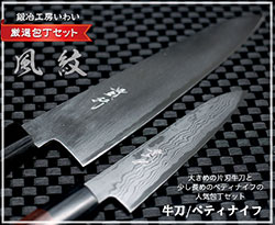 牛刀210ｍｍとぺティナイフのセット