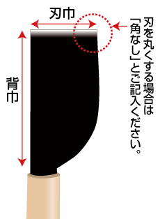 皮裁ち　包丁　サイズ